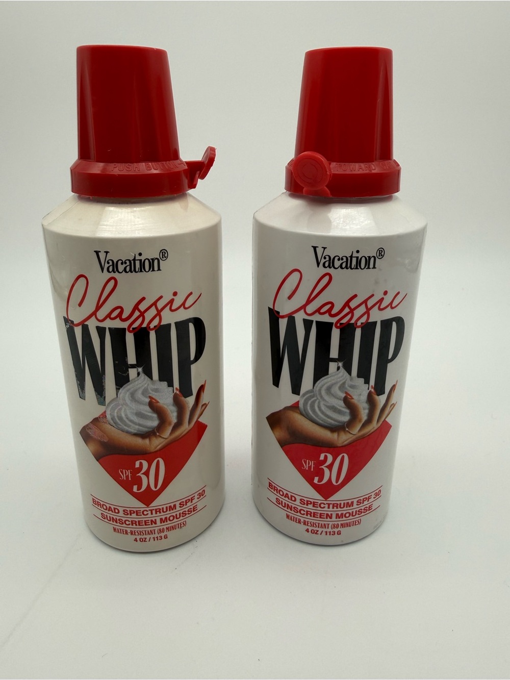 Vacation Classic Whip SPF 30 Sunscreen Mousse - 2 Pack